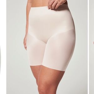 Spanx shaping satin mid-thigh short